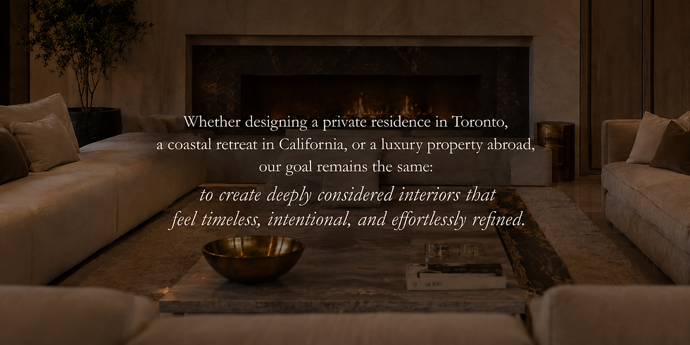 INTERIOR DESIGN SERVICES TORONTO