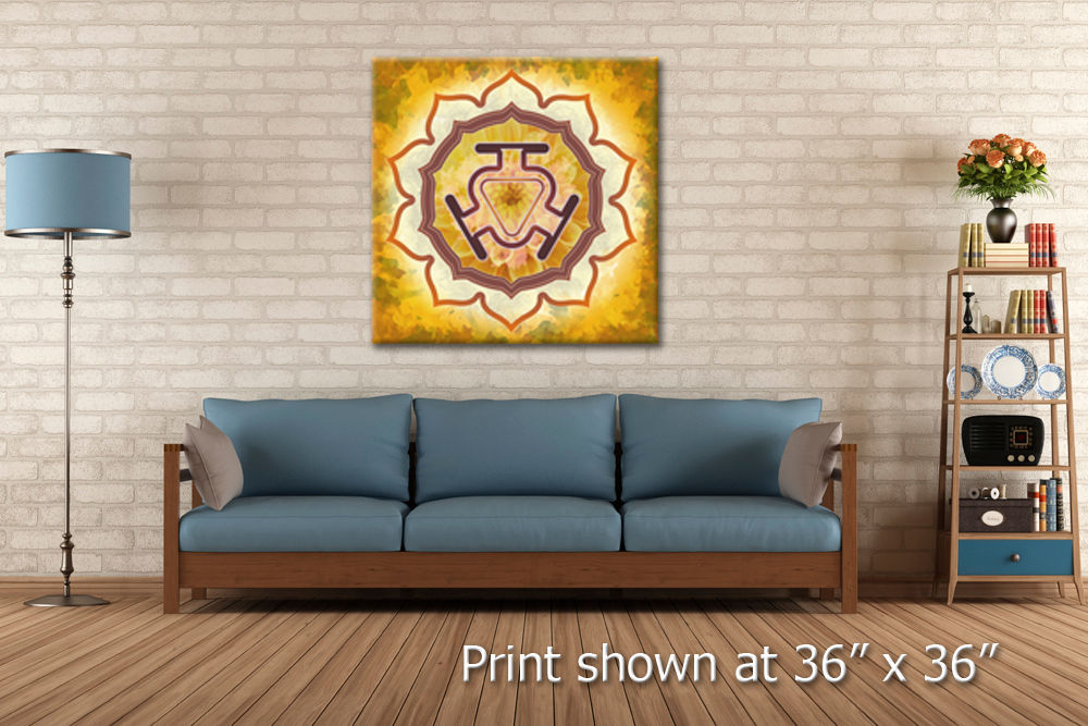 Solar Plexus Chakra Canvas Print