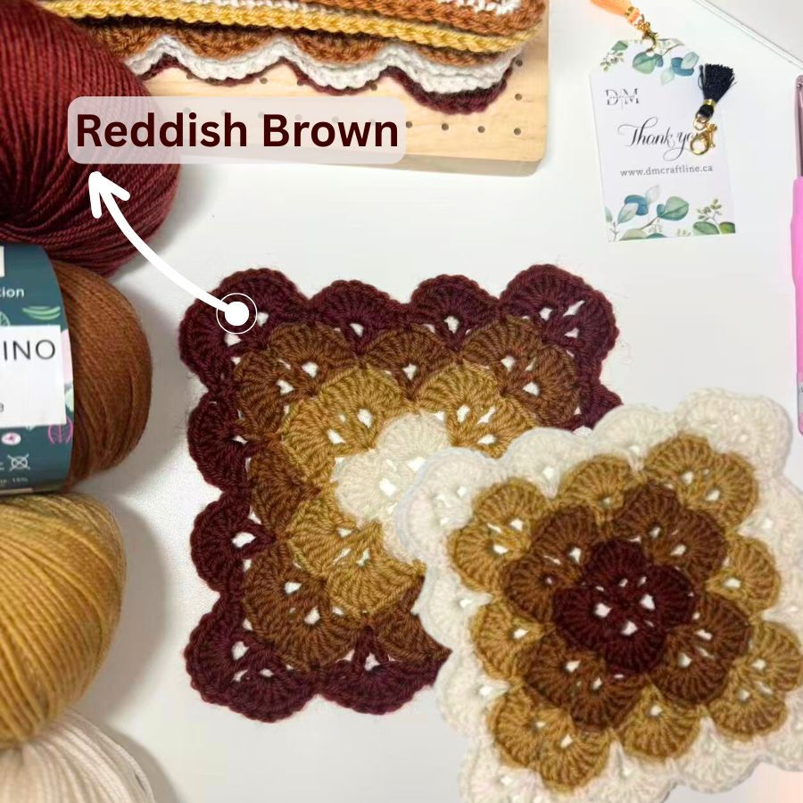 Thumbnail: Pure Merino Wool - Reddish Brown