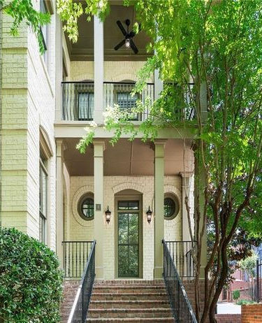 Alexandria Townhomes, Buckhead, Atlanta, GA. Architectural details replicated from historic townhomes in Alexandria, VA.