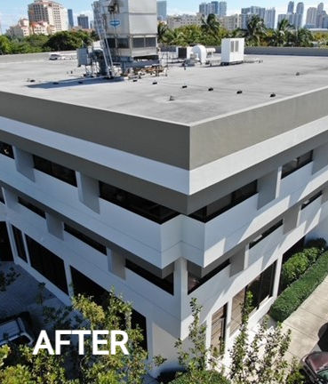 2925 Aventura Office Building After Repainting Stucco Repair
