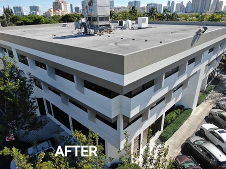 2925 Aventura Office Building After Repainting Stucco Repair