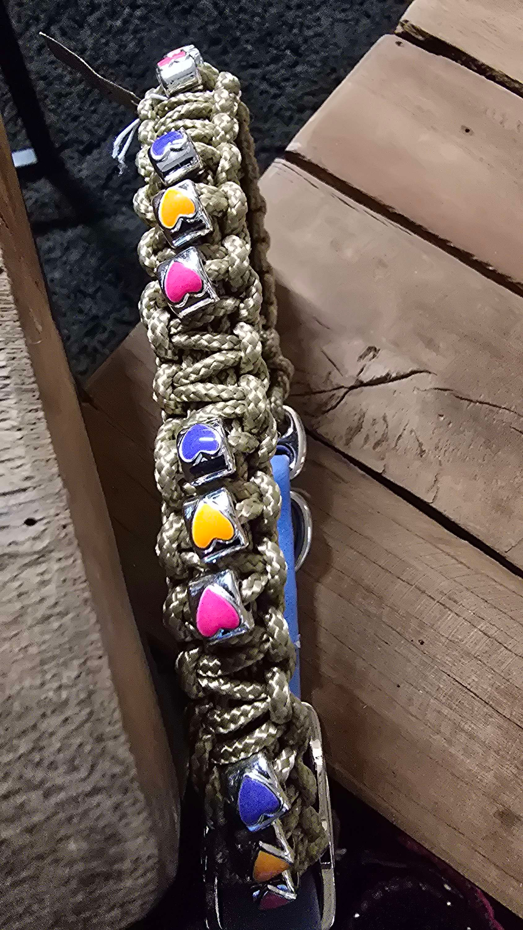 Collier paracorde motif 💘