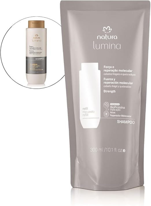 Refil Shampoo Força e Reparação Molecular Lumina - Natura - 300ml