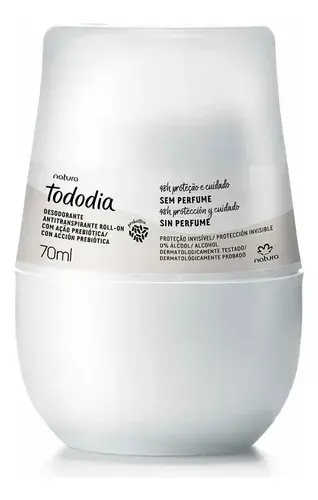 Desodorante Antitranspirante Roll-on Tododia Sem Perfume - Natura - 70ml