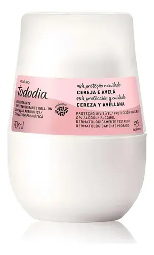Desodorante Roll-on Tododia Cereja e Avelã - Natura - 70ml