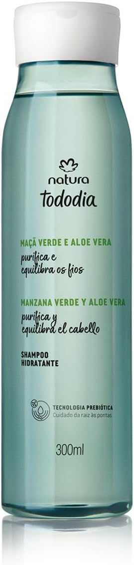 Shampoo Hidratante Tododia Maçã Verde e Aloe Vera - Natura - 300 ml