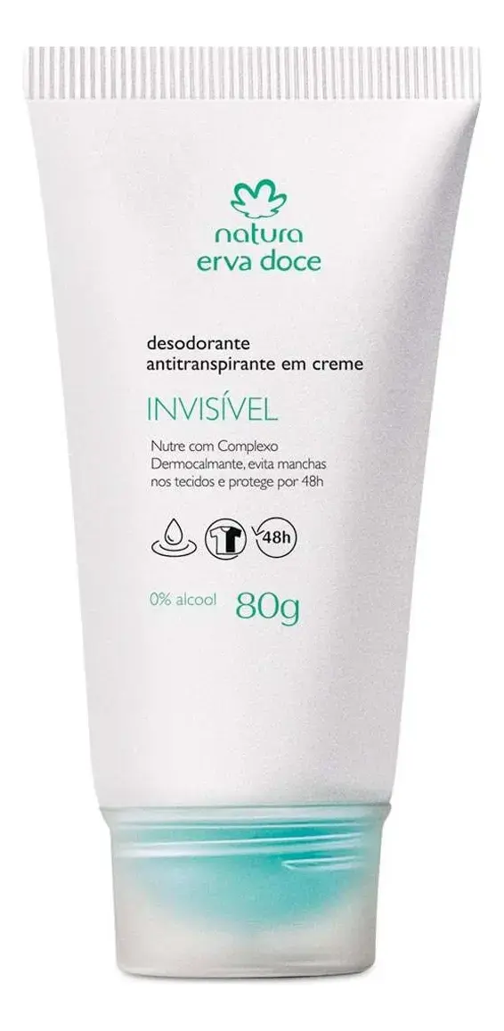 Desodorante Antitranspirante em Creme Erva Doce - Natura - 80g
