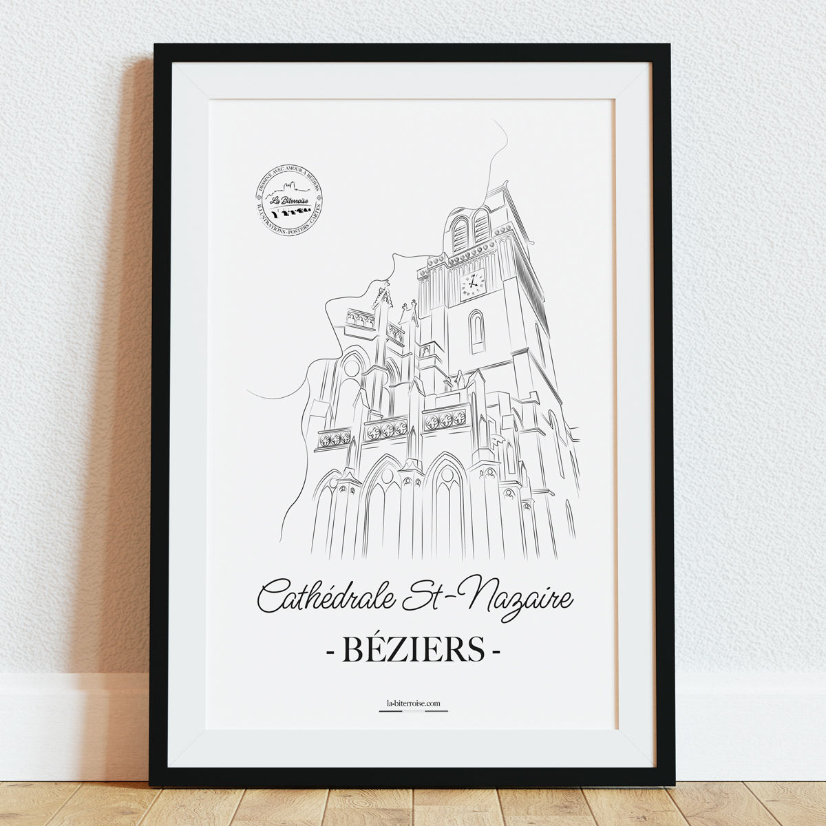 Affiche BÉZIERS "La Cathédrale"