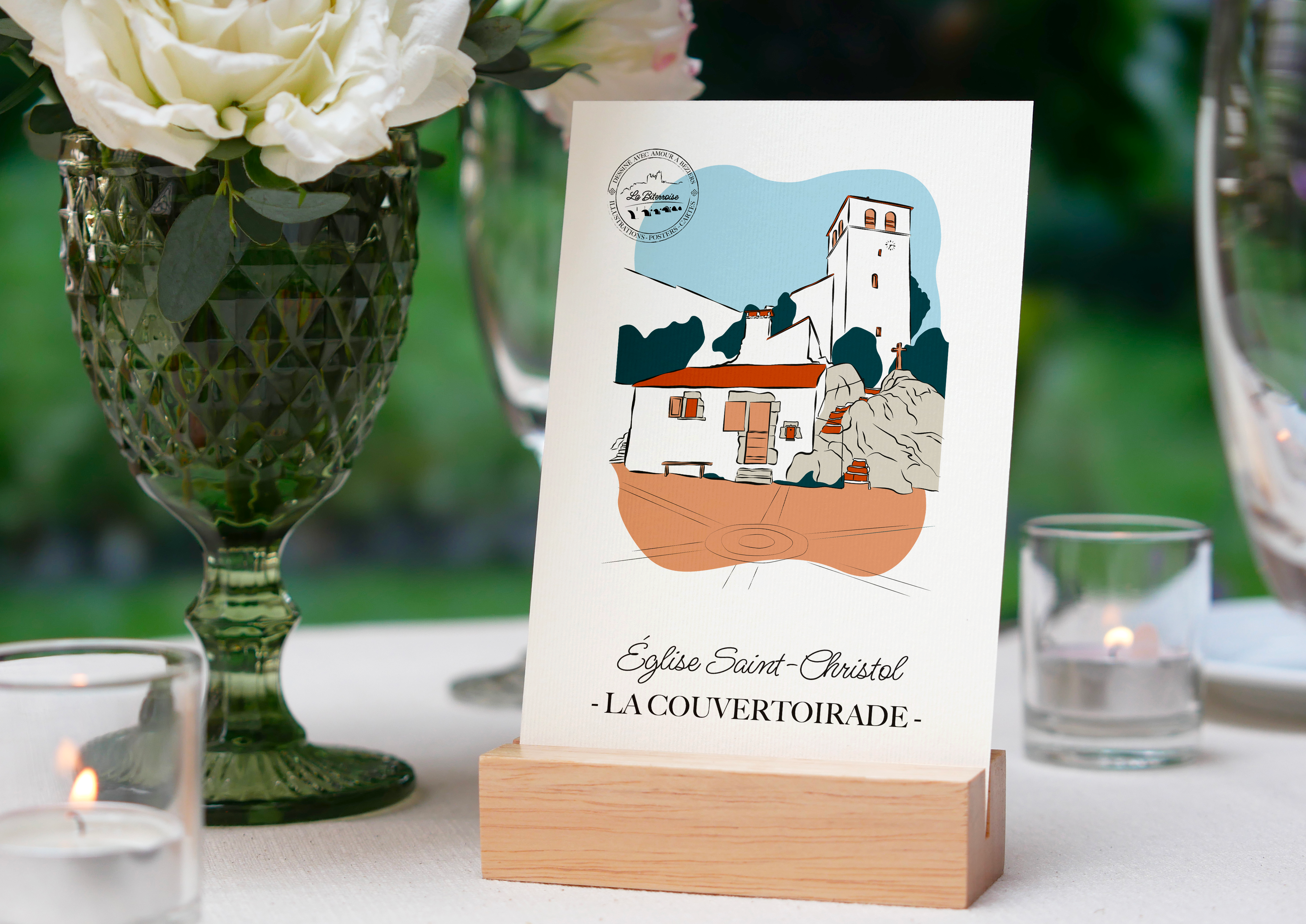 Carte LA COUVERTOIRADE "Église Saint-Christol"