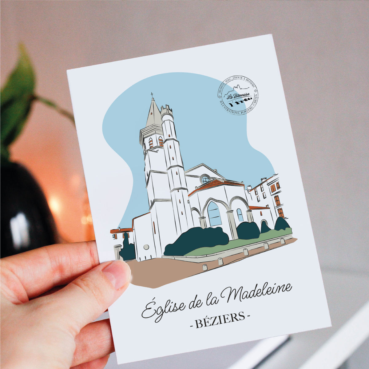 Carte BÉZIERS "La Madeleine"