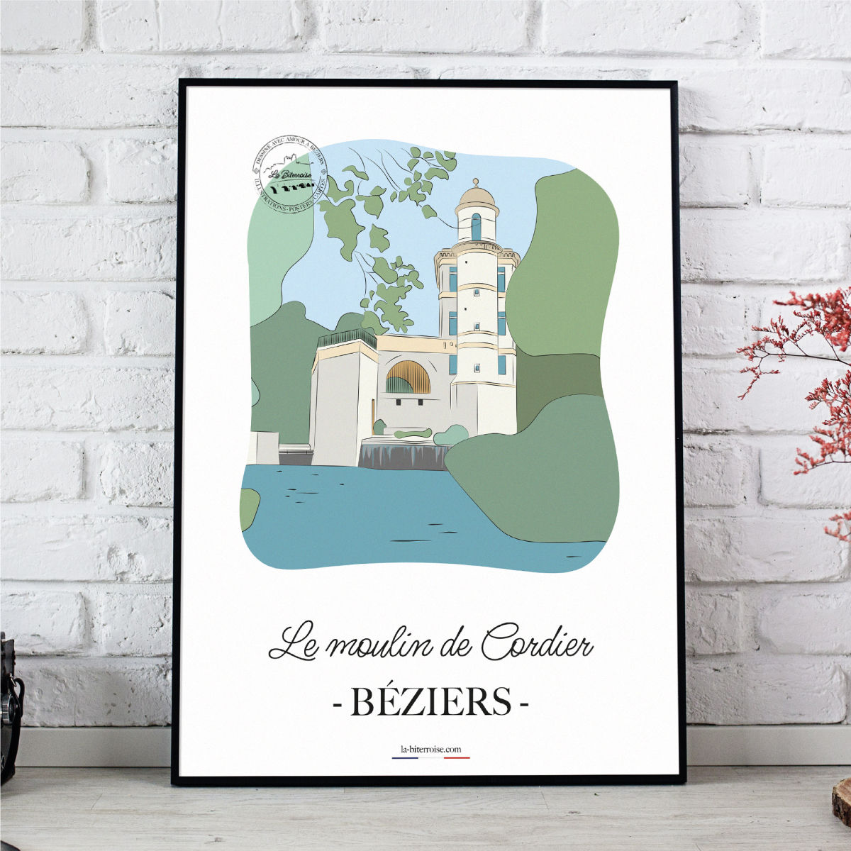 Affiche BÉZIERS "Moulin Cordier"