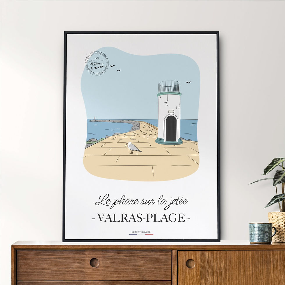 Affiche VALRAS "Le Phare"