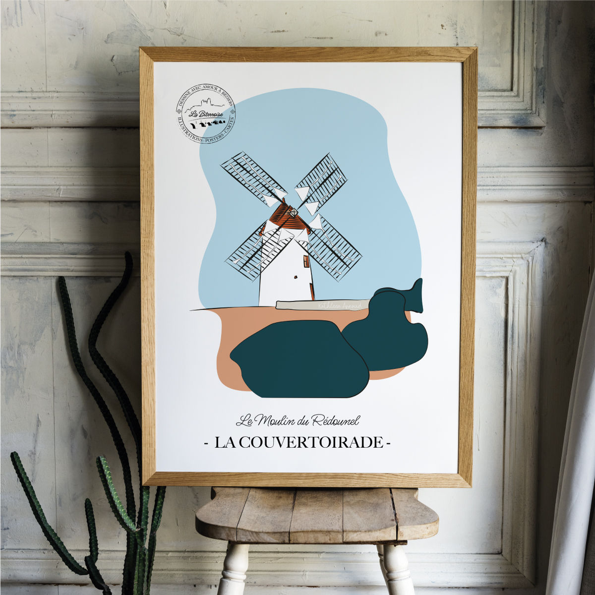 Affiche LA COUVERTOIRADE "Moulin du Redounel"