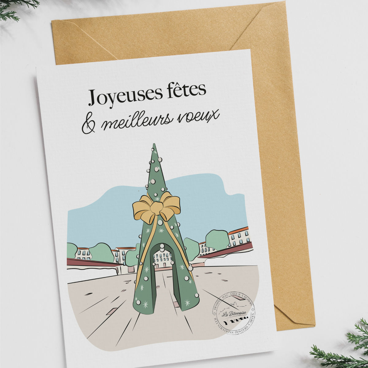 Carte BÉZIERS "Place Jean Jaurès"