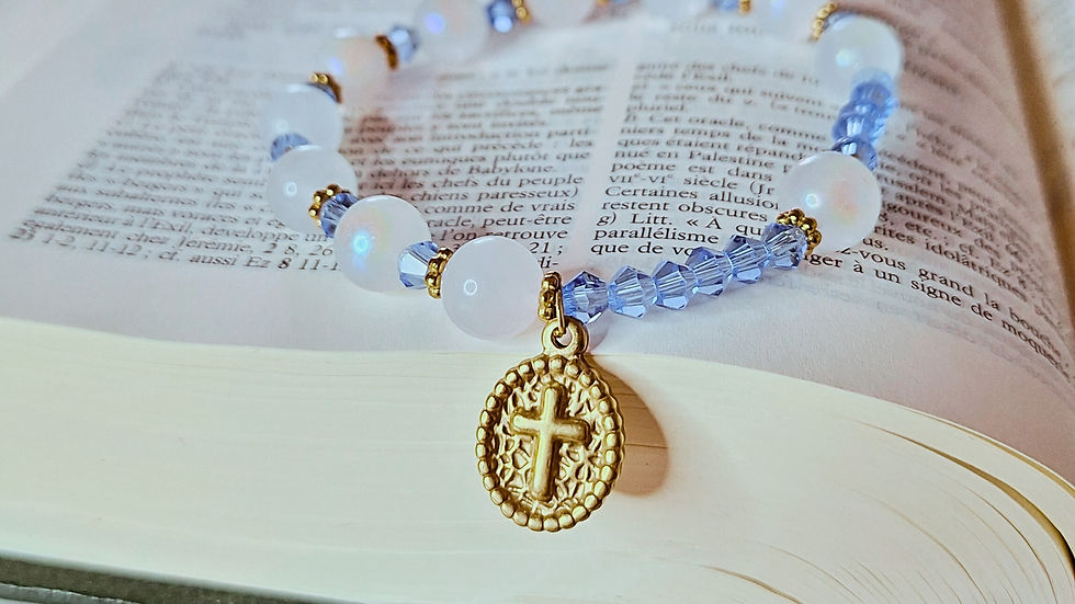 Bracelet dizainier Notre-Dame de Lourdes pour prier Marie | Bijoux de prière Munera