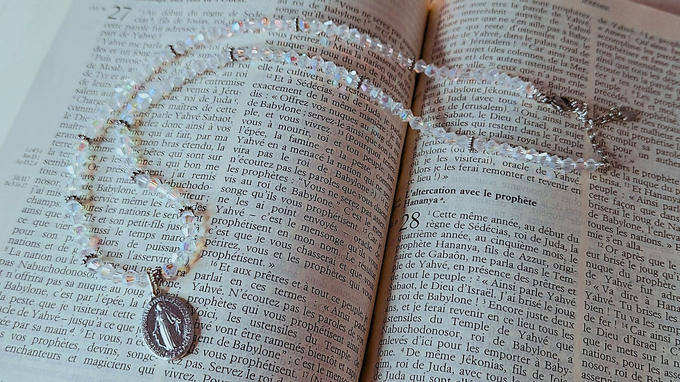 Collier Vierge Marie avec authentique médaille de la rue du Bac