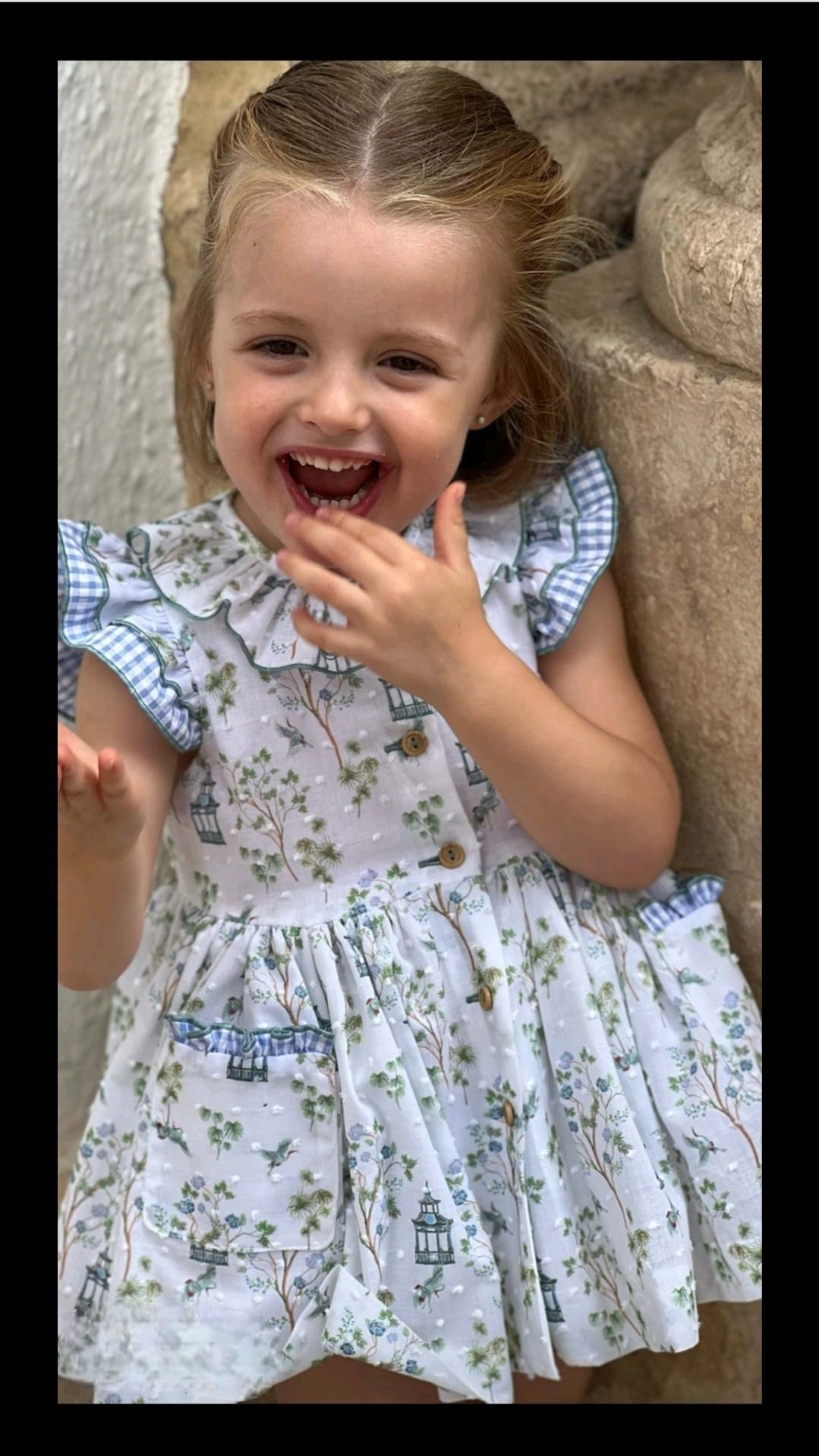 JESUSITO ESTAMPADO VICHY AZUL DE LAPEPPA