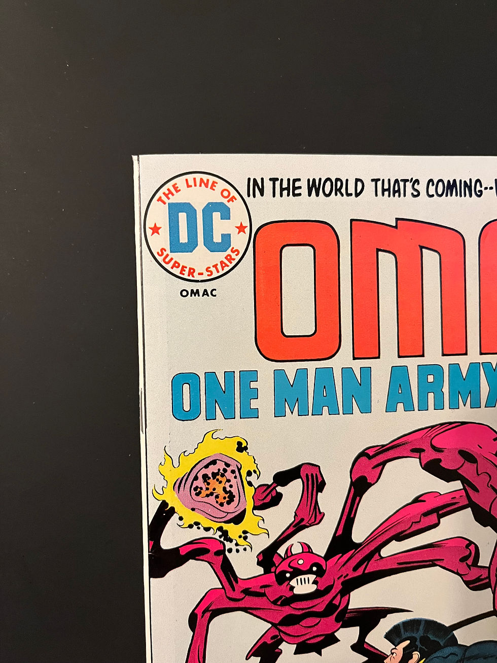Thumbnail: OMAC, April 1975, DC, Mint candidate (above 9.0), vol. 1, Issue #4