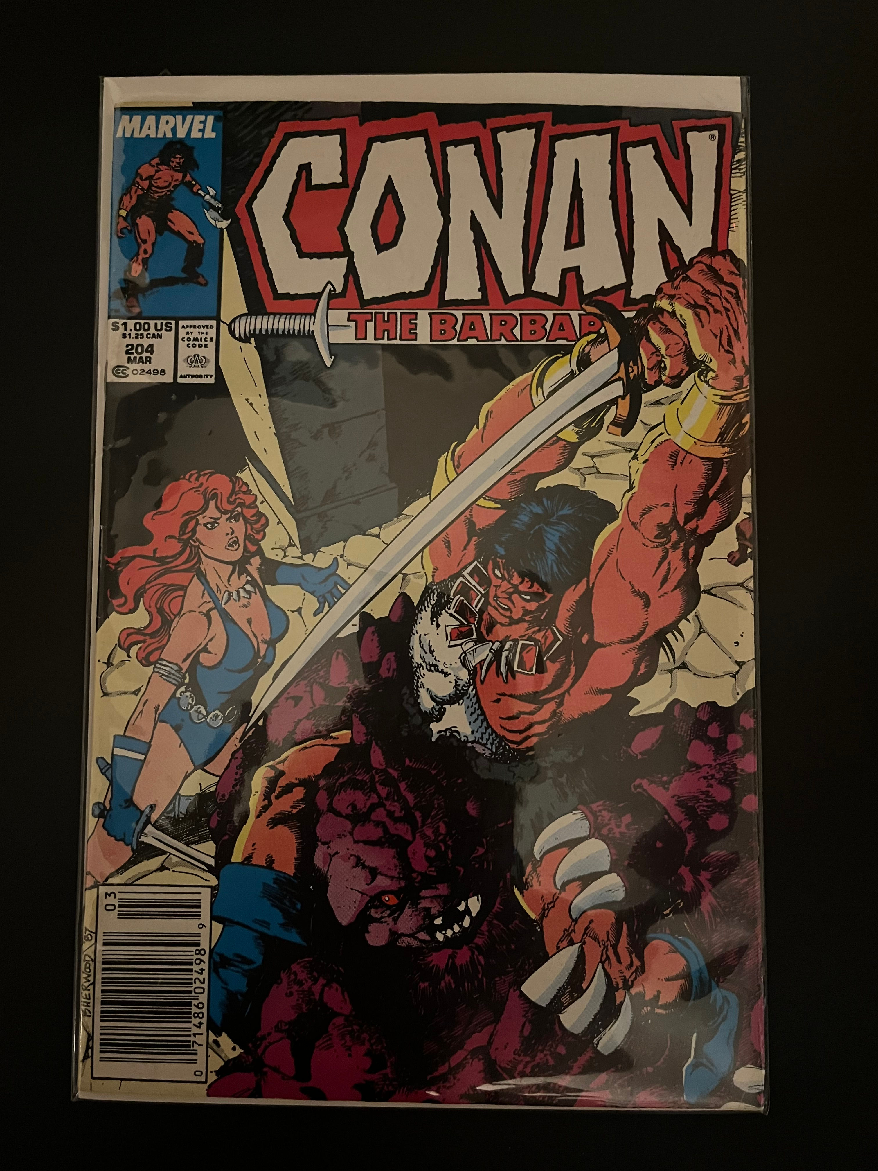 Conan the Barbarian, volume 1, issue 204