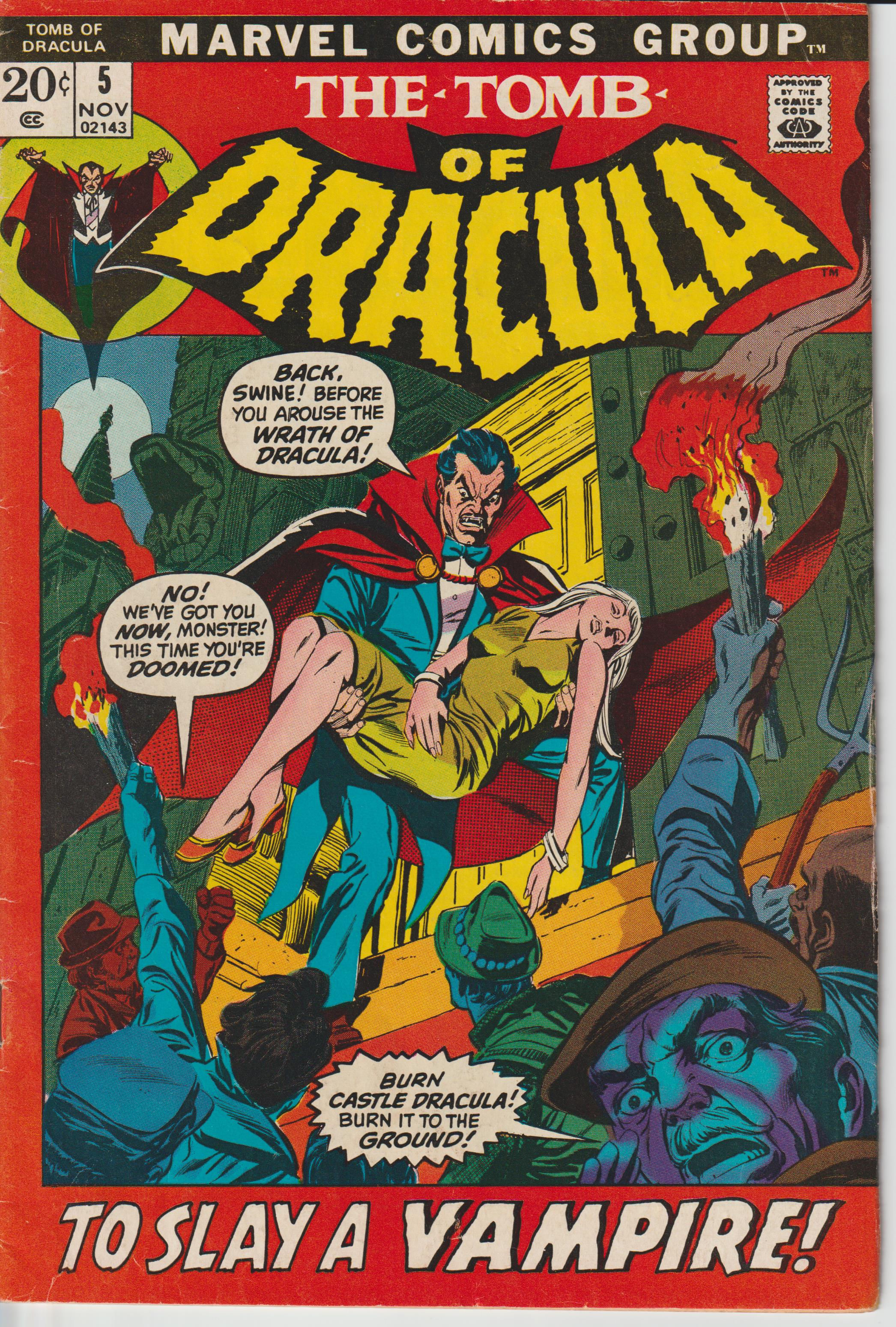 The Tomb of Dracula, vol. 1, no. 5, November 1972
