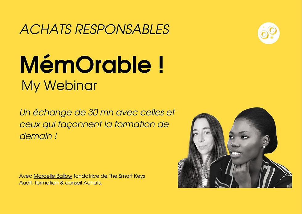 Rediffusion vidéo du webinar achats responsables