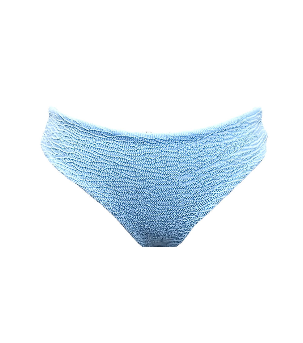 Thumbnail: Ama Thea The Label Crinkle Layken Mid Rise Cheeky Bikini Bottom