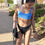 Thumbnail: Ama Thea The Label Aurora Print Adjustable Triangle Ring Bikini Top Crinkle Melo Adjustable Bikini Top