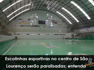 Escolinhas esportivas no centro de São Lourenço serão paralisadas; entenda