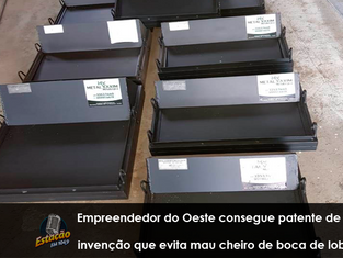 Empreendedor do Oeste consegue patente de invenção que evita mau cheiro de boca de lobo