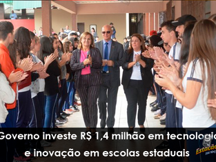 Governo investe R$ 1,4 milhão em tecnologia e inovação em escolas estaduais