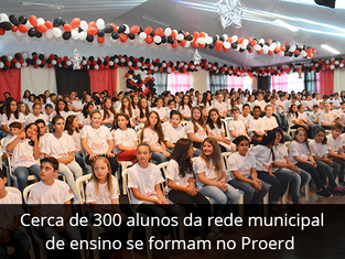 Cerca de 300 alunos da rede municipal de ensino se formam no Proerd