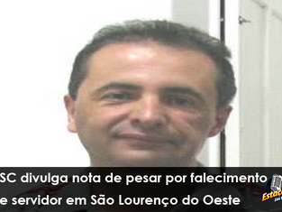 IFSC divulga nota de pesar por falecimento de servidor em São Lourenço do Oeste