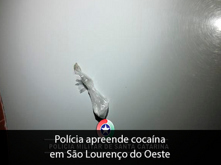 Polícia apreende cocaína em São Lourenço do Oeste