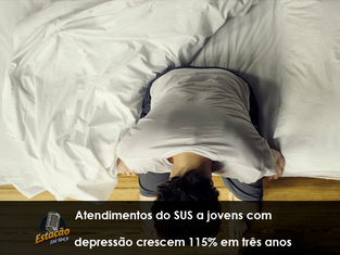 Atendimentos do SUS a jovens com depressão crescem 115% em três anos
