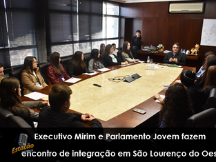 Executivo Mirim e Parlamento Jovem fazem encontro de integração em São Lourenço do Oeste
