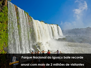 Parque Nacional do Iguaçu bate recorde anual com mais de 2 milhões de visitantes