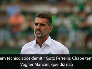 Sem técnico após demitir Guto Ferreira, Chape tenta Vagner Mancini, que diz não