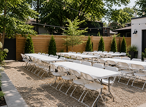 Tables and chairs rental category icon, starting at $2.50