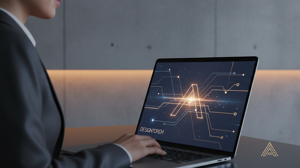 Close-up view of a person analysing AI data on a laptop screen
