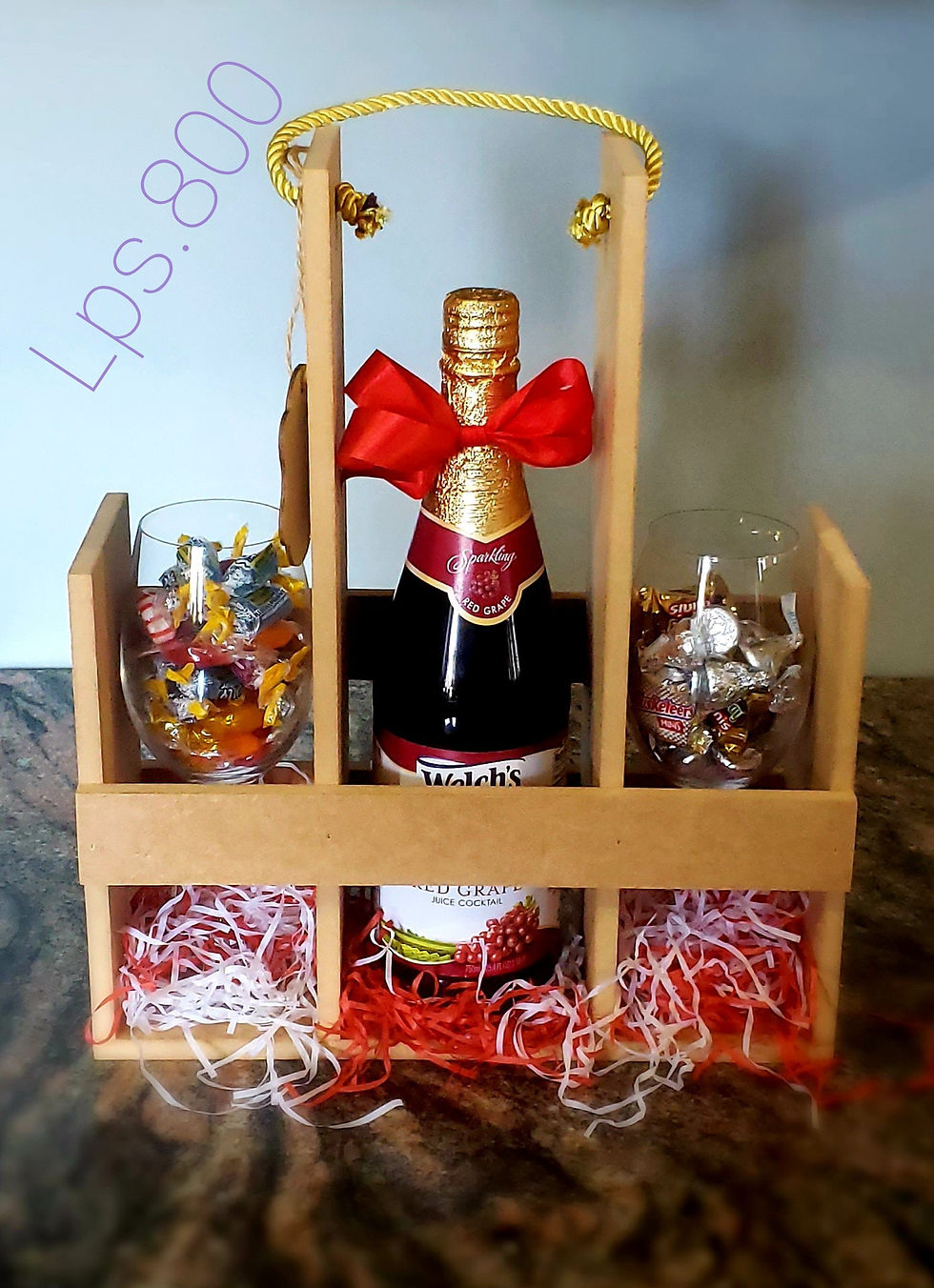 Miniatura: Vinera de dos copas, incluye dulces