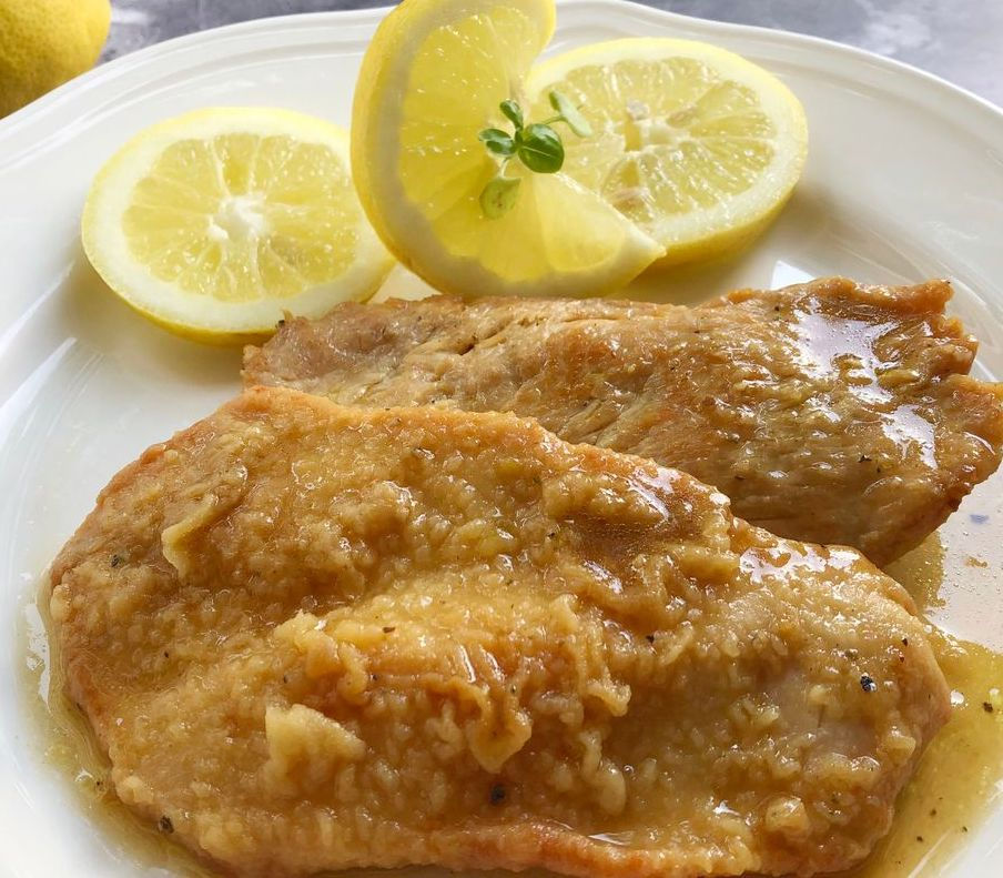Scaloppina di maiale al limone o vino + contorno