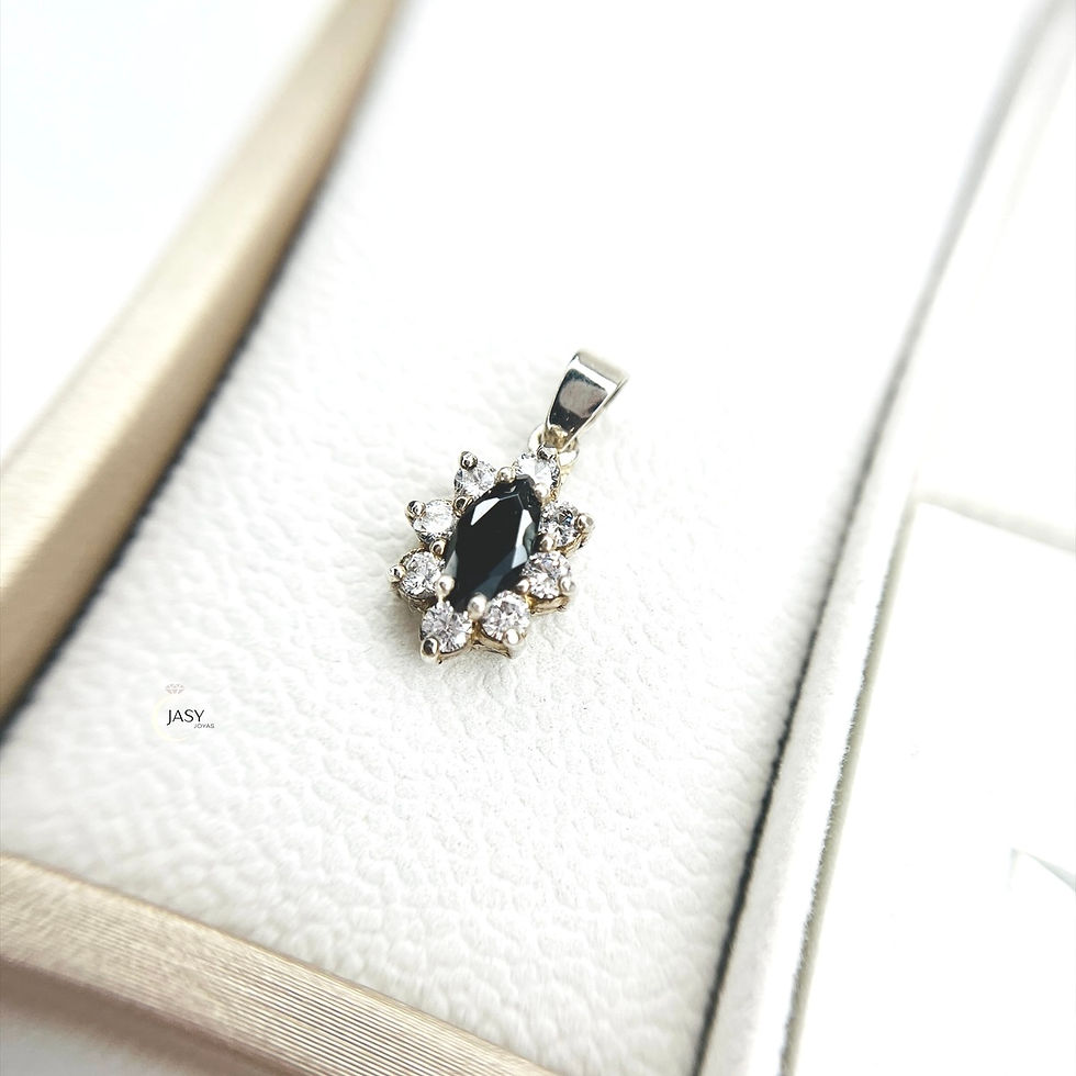 Dije circonia y ónix