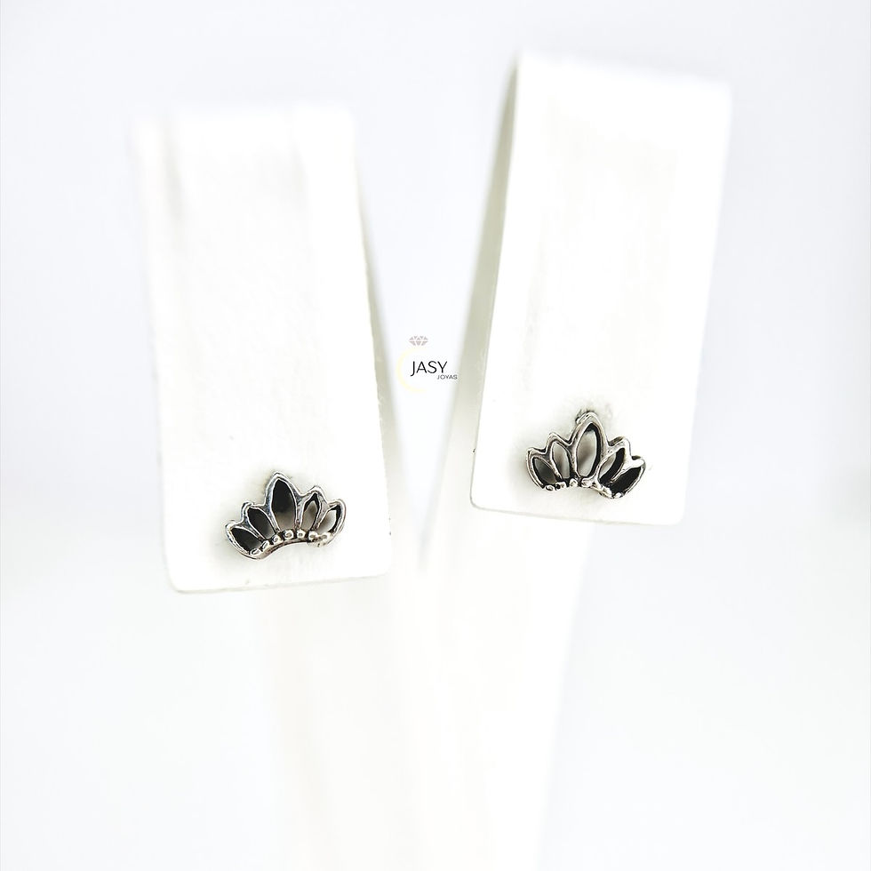 Caravanas miniatura flor de loto