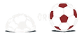 Deflated and inflated soccer balls side by side, symbolizing performance and preparation in youth soccer.