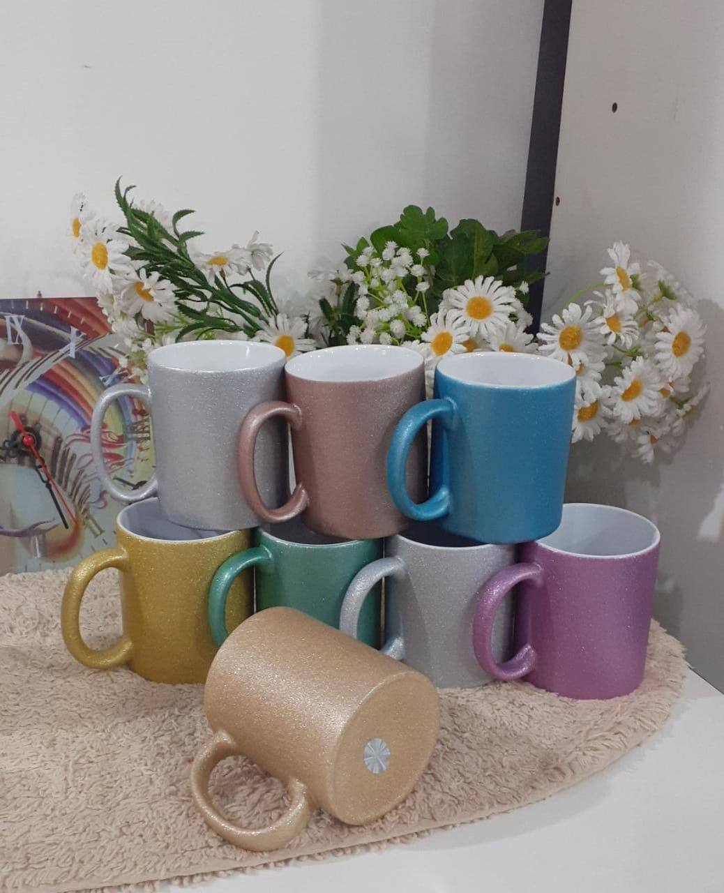 Caneca Glitter 325ml premium importada