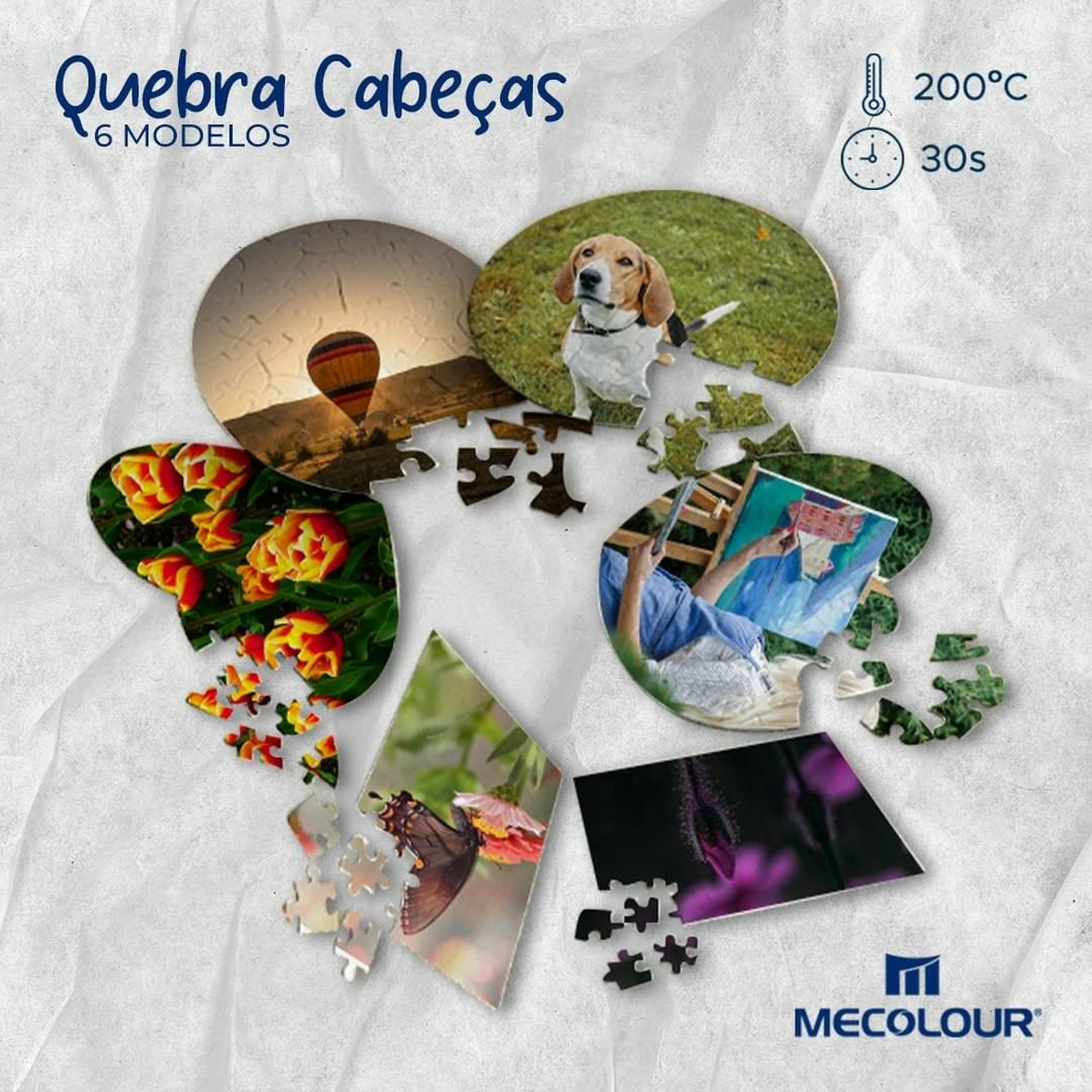 Quebra cabeças de papelão perolado para sublimação