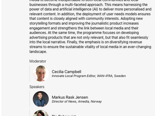 ‘AI is a mean, not a goal’ – Bonnier’s Pia Rehnquist on integrating AI into your local news strategy