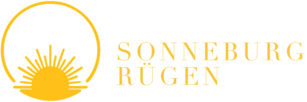 Sonneburg Rügen Logo mit stilisierter Sonne