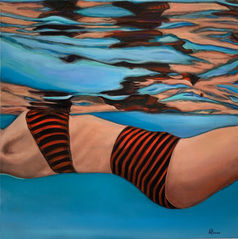 'Coming Up for Air/Surfacing in Red & Black'